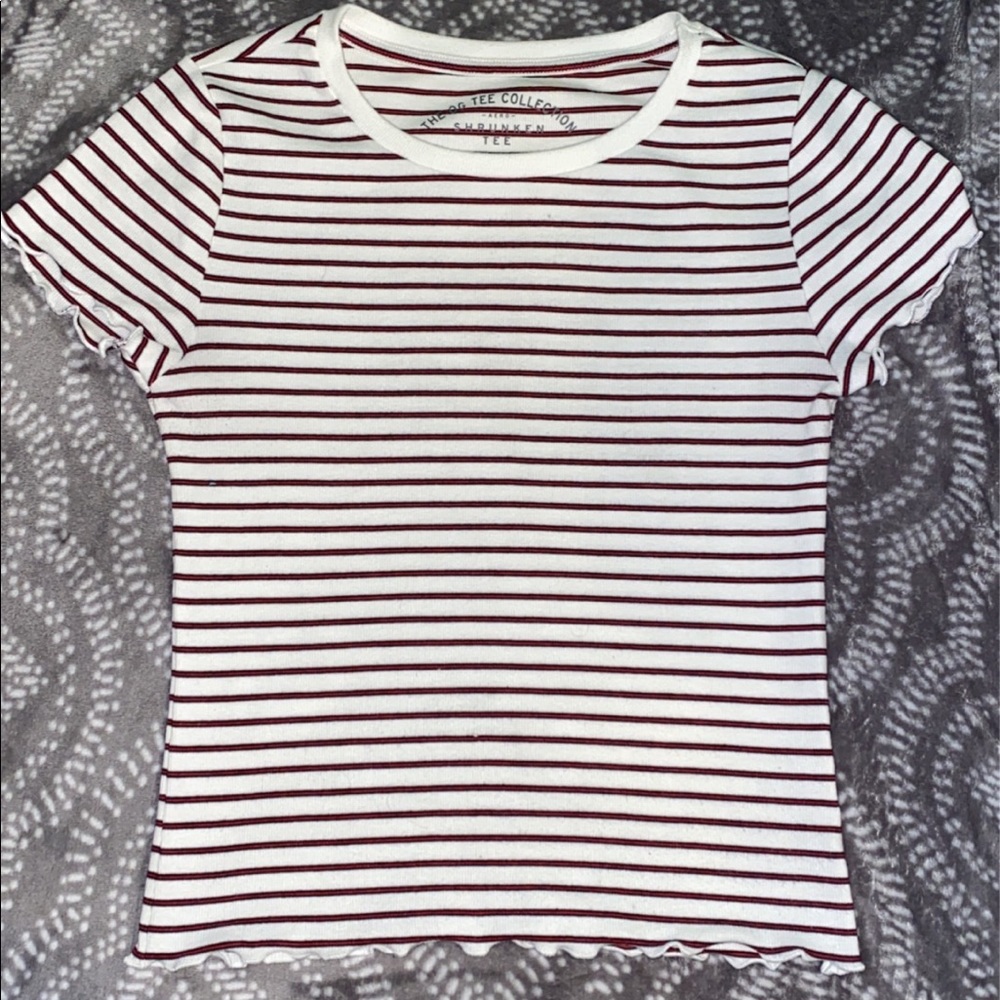 Striped shrunken tee from Aeropostale